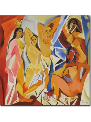 La Vita E Bella Avignonlu Kızlar Kanvas Tablo RT-1091