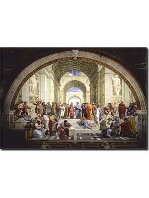 La Vita E Bella The School of Athens Kanvas Tablo RT-1097