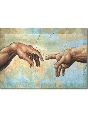 La Vita E Bella Adem'in Yaratılışı Kanvas Tablo RT-1098