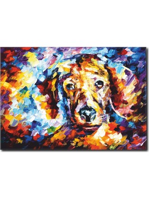 La Vita E Bella Köpek Tasvir Kanvas Tablo RT-1099