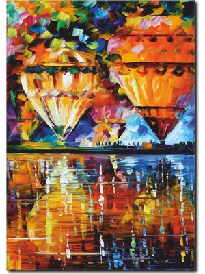 La Vita E Bella Uçan Balon Yağlıboya Kanvas Tablo RT-1101