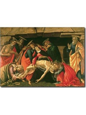 La Vita E Bella İsa'ya Ağıt Yağlıboya Kanvas Tablo RT-1126