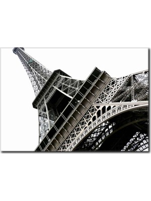 La Vita E Bella Siyah Beyaz Eyfel Kulesi Temalı Tablo SB-1029