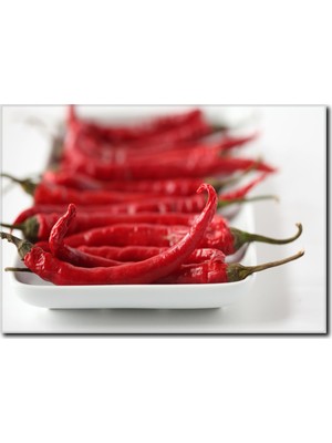 La Vita E Bella Kırmızı Biber Temalı Kanvas Tablo SM-1004