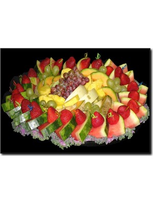 La Vita E Bella Karışık Meyve Tabağı Kanvas Tablo SM-1016