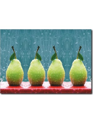 La Vita E Bella Yağmur Damlacıklı Armut Kanvas Tablo SM-1027