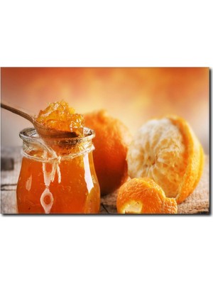 La Vita E Bella Portakal Reçeli Temalı Kanvas Tablo SM-1029
