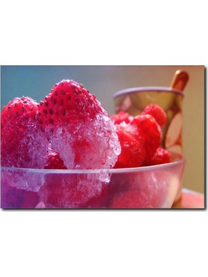 La Vita E Bella Çilek Tabağı Kanvas Tablo SM-1061