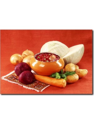 La Vita E Bella Sağlıklı Besinler Temalı Kanvas Tablo SM-1072