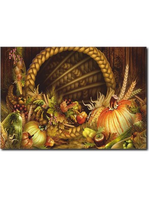 La Vita E Bella Karikatürize Semt Pazarı Kanvas Tablo SM-1074