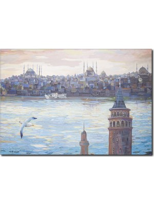 La Vita E Bella Galata Manzaralı Dekoratif Tablo ST-1003
