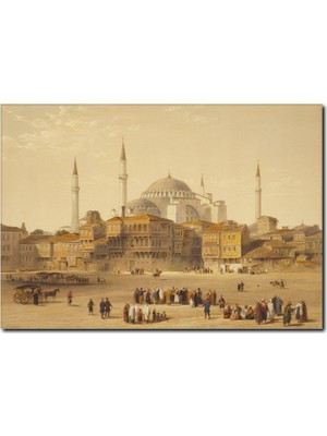 La Vita E Bella Eski İstanbul Temalı Yağlı Boya Tablo ST-1020