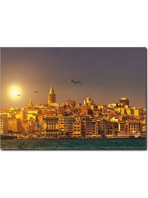 La Vita E Bella İstanbul Temalı Kanvas Tablo ST-1023