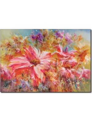 La Vita E Bella Floral Yağlıboya Kanvas Tablo SY-1010