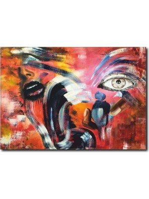 La Vita E Bella Soyut Renkler Temalı Kanvas Tablo SY-1012