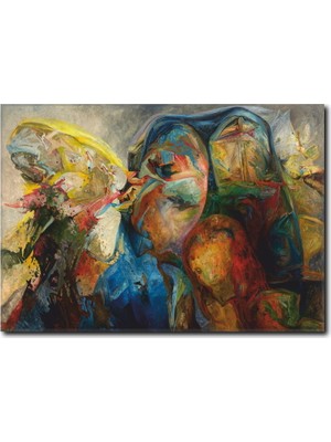 La Vita E Bella Sanatsal Soyut Kanvas Tablo SY-1029