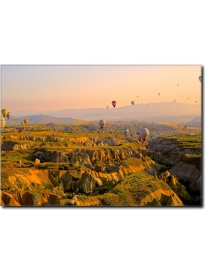 La Vita E Bella Ürgüp ve Uçan Balonlar Kanvas Tablo TY-1015