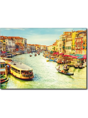 La Vita E Bella Venedik Sandal Keyfi Temalı Kanvas Tablo TY-1030