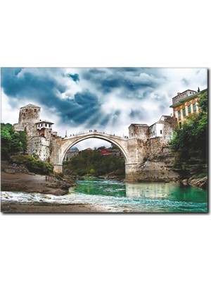 La Vita E Bella Mostar Köprüsü Temalı Kanvas Tablo TY-1031