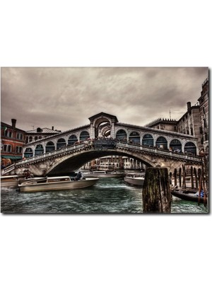 La Vita E Bella Venedik Taş Köprü Kanvas Tablo TY-1035