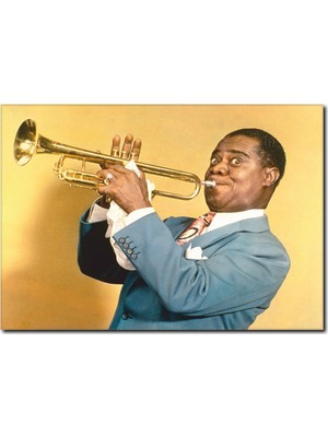 La Vita E Bella Louis Armstrong Kanvas Tablo UN-1071