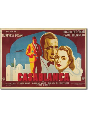 La Vita E Bella Renkli Casablanca Film Afişi VR-1004