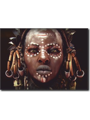 La Vita E Bella Afrikalı Kadın Kanvas Tablo WM-1005