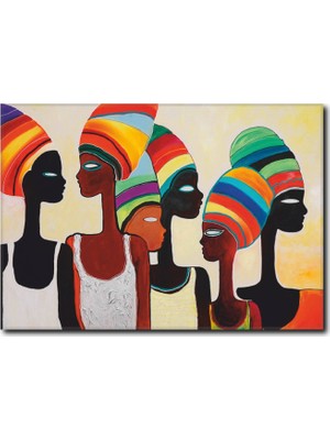 La Vita E Bella Renkli Kadınlar Kanvas Tablo WM-1009