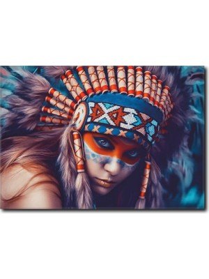 La Vita E Bella Kızılderili Kadın Kanvas Tablo WM-1019