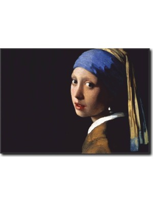 La Vita E Bella İnci Küpeli Kız Kanvas Tablo WM-1036