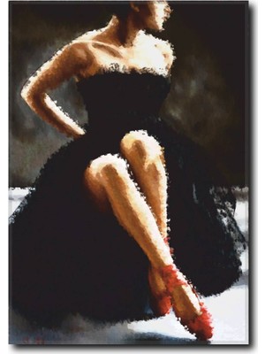 La Vita E Bella Balerin Kız Temalı Kanvas Tablo WM-1037