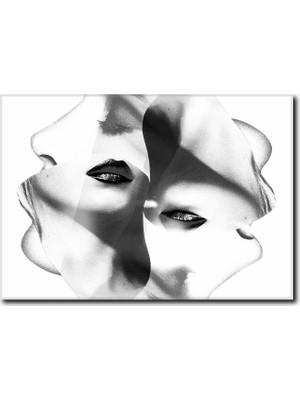 La Vita E Bella Kadın Yüzü Temalı Kanvas Tablo WM-1042
