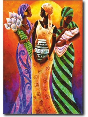 La Vita E Bella Afrikalı Kadınlar Kanvas Tablo WM-1050