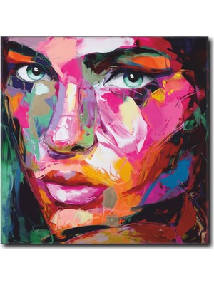 La Vita E Bella Renkli Kadın Portre Tablo WM-1051