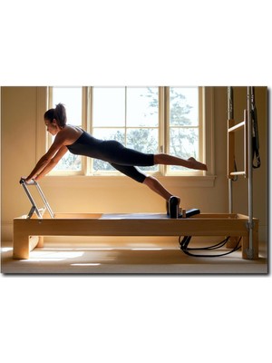 La Vita E Bella Pilates Yapan Fit Vücutlu Kadın Tablo YF-1012