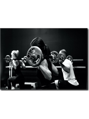 La Vita E Bella Spor Salonunda Aktivite Temalı Kanvas Tablo YF-1047