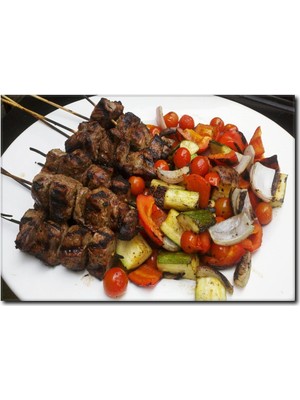 La Vita E Bella Kebap Detaylı Kanvas Tablo YM-1004