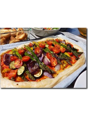La Vita E Bella Karışık Kebap Kanvas Tablo YM-1015