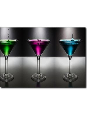 La Vita E Bella Renkli İçecekler Kanvas Tablo YM-1046