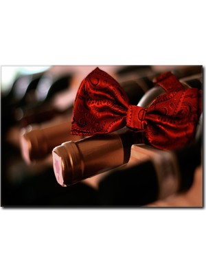 La Vita E Bella Kırmızı Şarap Kanvas Tablo YM-1051