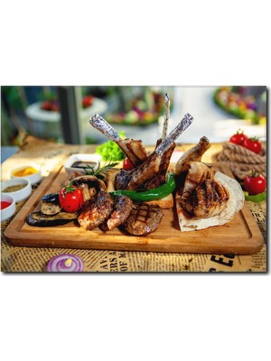 La Vita E Bella Pirzola Izgara Kanvas Tablo YM-1052