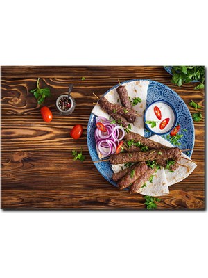 La Vita E Bella Adana Kebap Kanvas Tablo YM-1058