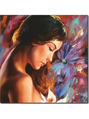 La Vita E Bella Güzel Kadın Yağlı Boya Tablo RT-1006