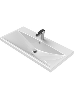 Turkuaz Cerastyle Elite Etajerli Lavabo 90 cm 032300U