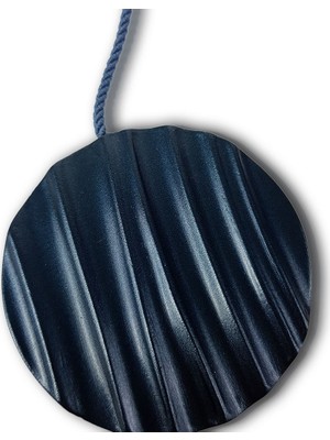 Alesta Home Döküm Yuvarlak Mıknatıslı Perde Tutucu Magnet 8x48cm - Mavi, 100 cm
