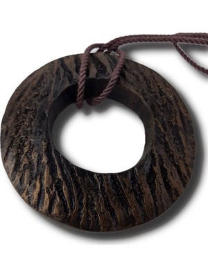 Alesta Home Döküm Halka Mıknatıslı Perde Tutucu Magnet 8x48cm - Kahverengi, 100 cm
