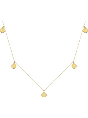 Glorria Altın Plaka Kolye