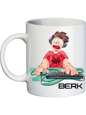 Biresimden Oyuncuya Kişiye Özel Isimli Gamer Kupa Bardak