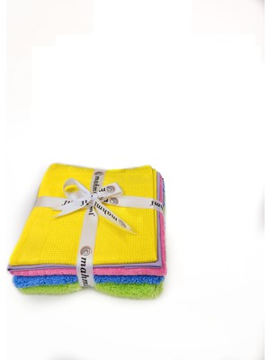 Mahmi Mikrofiber Ev Hanımı Temizlik Seti 6 Bez