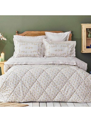 Karaca Home Stella Bej Çift Kişilik Pamuk Uyku Seti